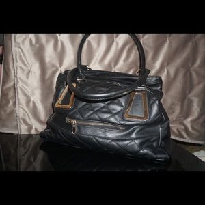 Quilted Black Bag